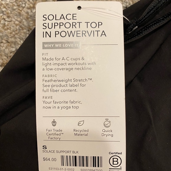 Athleta Solace Support Top in Powervita - Picture 7 of 7